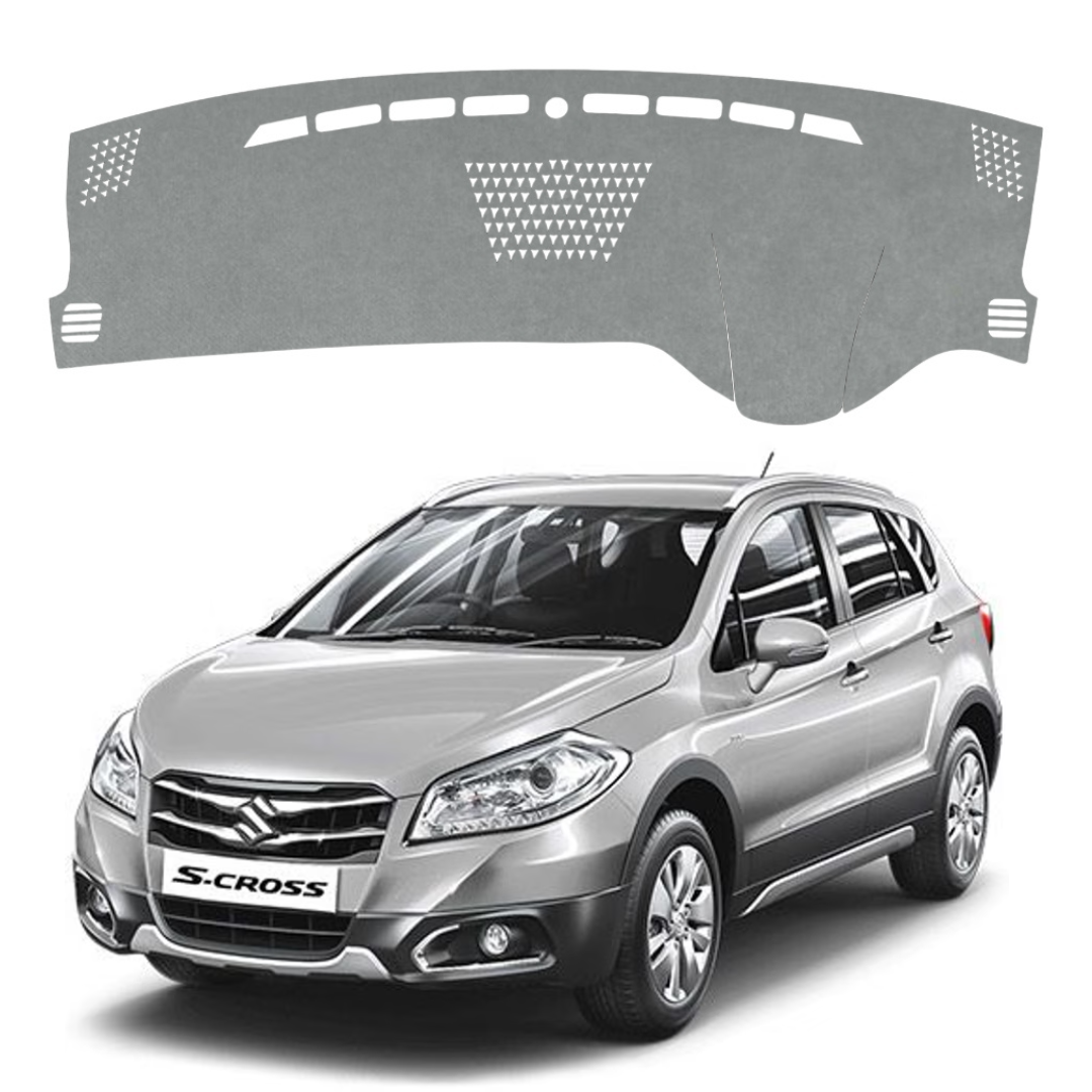 Lzzyride Car Dashboard Cover Mat For Maruti Suzuki S-Cross 2014 To 2022