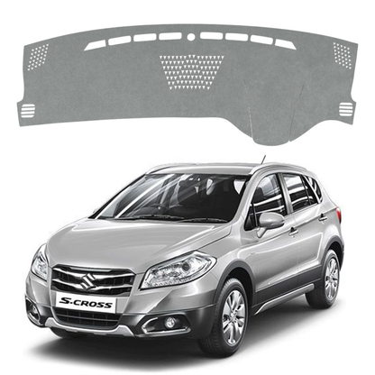 Lzzyride Car Dashboard Cover Mat For Maruti Suzuki S-Cross 2014 To 2022