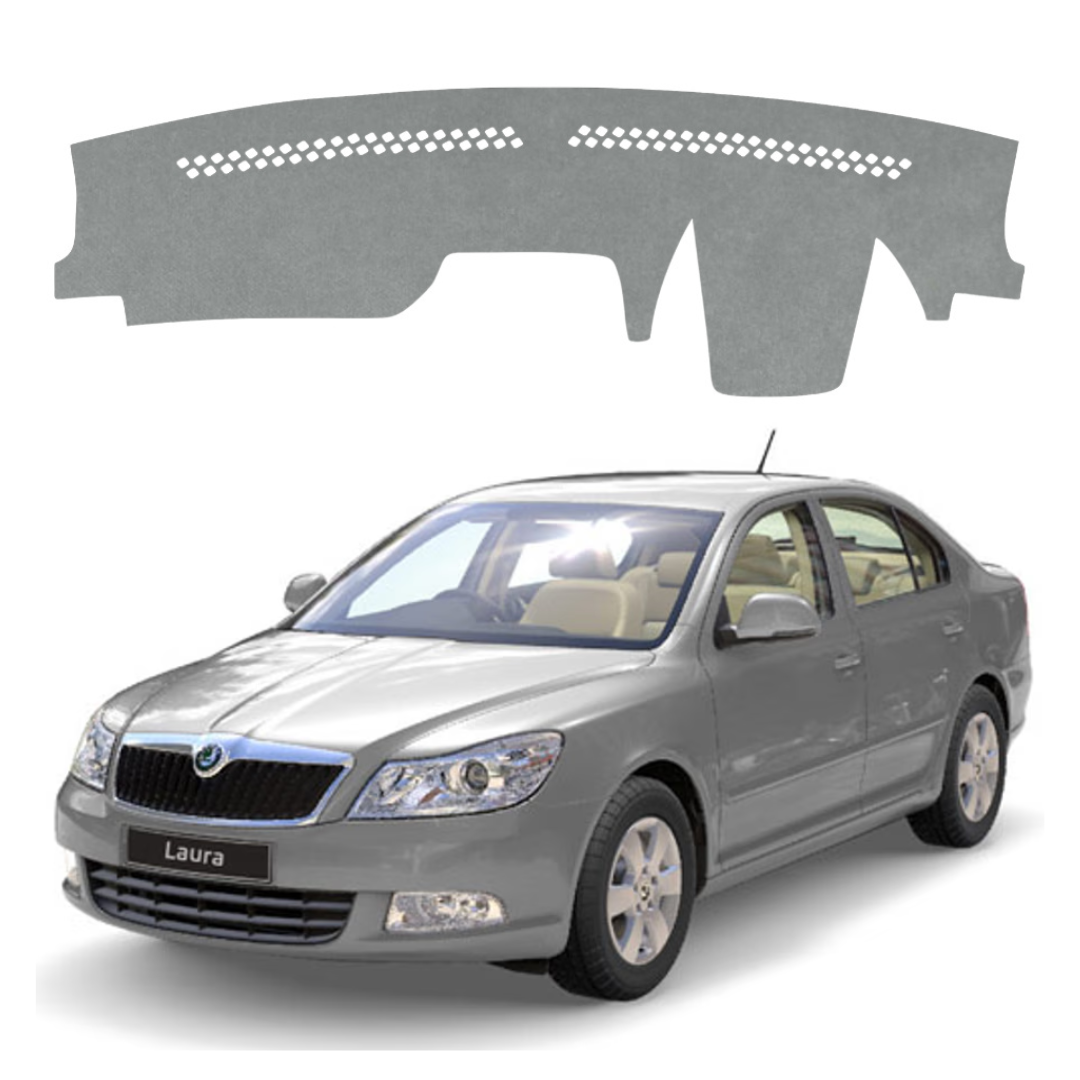 Lzzyride Car Dashboard Cover Mat For Skoda Laura 2005 To 2015