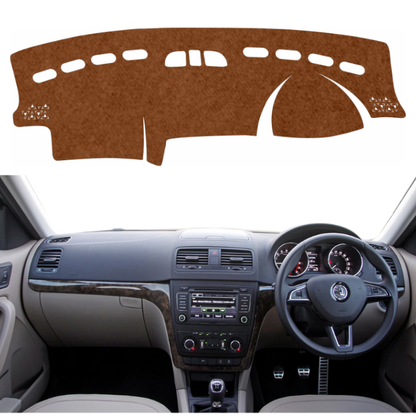 Lzzyride Car Dashboard Cover Mat For Skoda Yeti 2010 To 2014