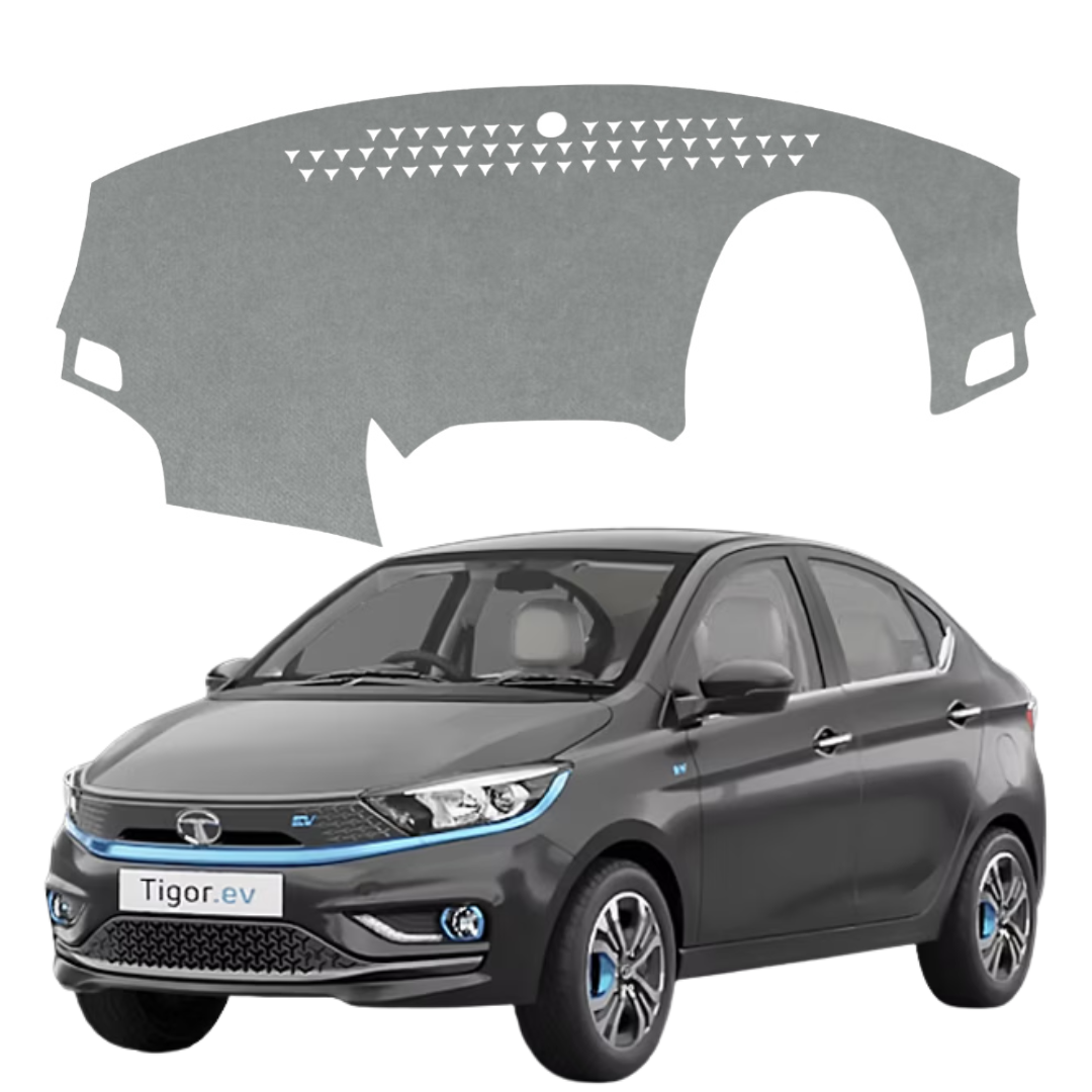 Lzzyride Car Dashboard Cover Mat For Tata Tigor EV 2021 To 2026
