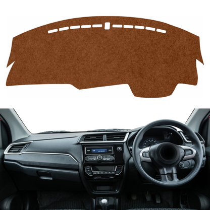 Lzzyride Car Dashboard Cover Mat For Honda BR-V 2016 To 2018 (Brown)