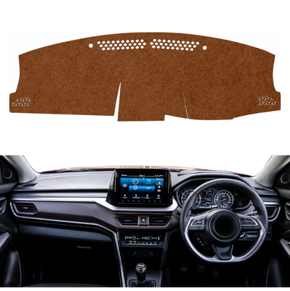 Lzzyride Car Dashboard Cover Mat For Maruti Suzuki Brezza 2022 To 2026