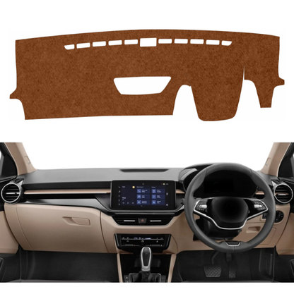 Lzzyride Car Dashboard Cover Mat For Skoda Slavia 2022 To 2026
