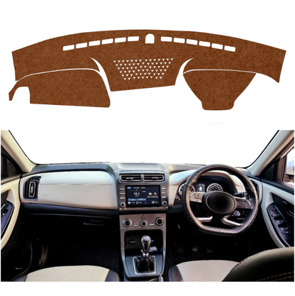 Lzzyride Car Dashboard Cover Mat For Hyundai Creta 2019 To 2024