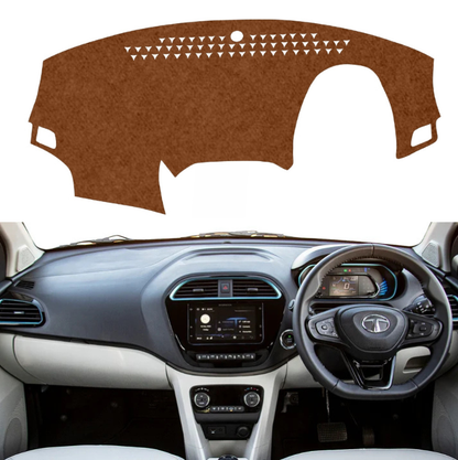 Lzzyride Car Dashboard Cover Mat For Tata Tiago EV 2022 To 2026