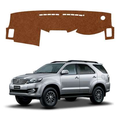 Lzzyride Car Dashboard Cover Mat For Toyota Fortuner 2009 To 2017