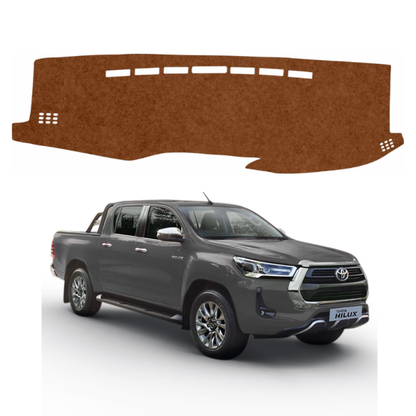 Lzzyride Car Dashboard Cover Mat For Toyota Hilux 2022 To 2026