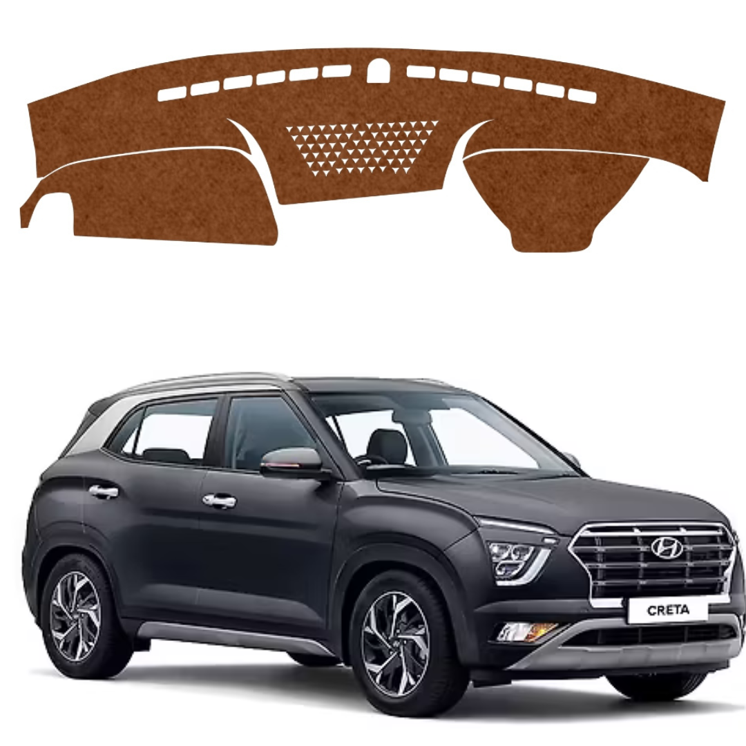 Lzzyride Car Dashboard Cover Mat For Hyundai Creta 2019 To 2024
