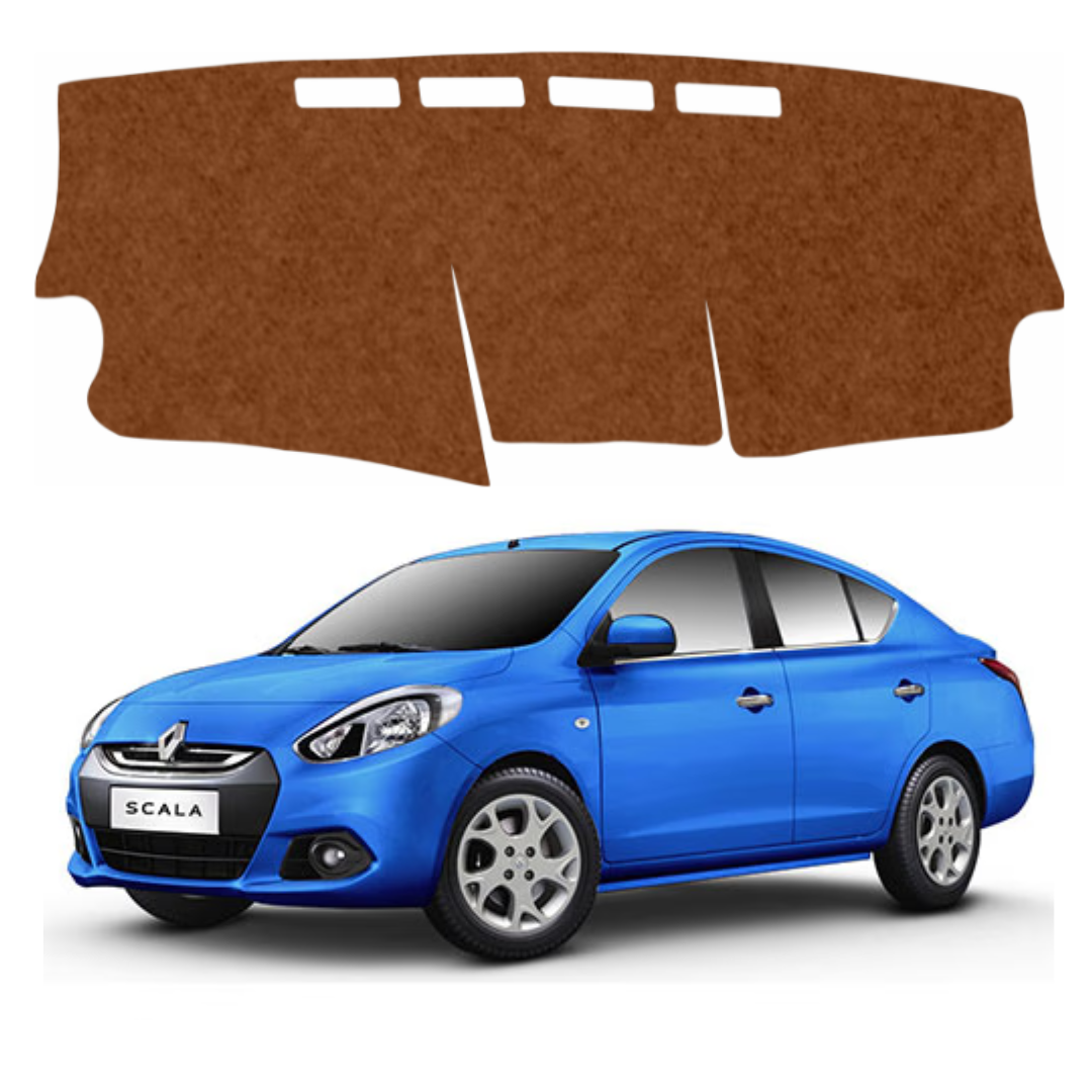 Lzzyride Car Dashboard Cover Mat For Renault Scala 2012 To 2017