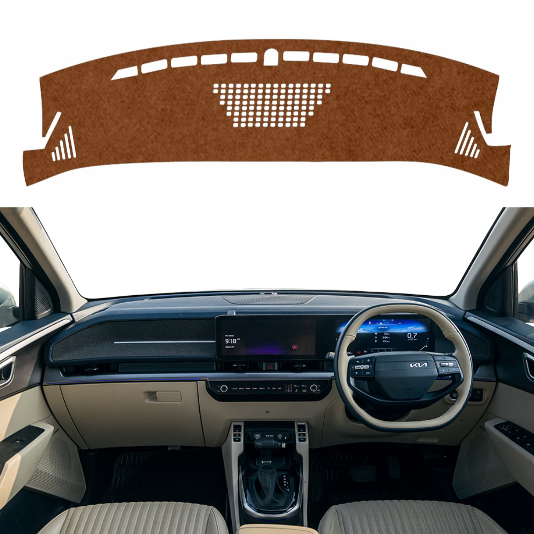 Lzzyride Car Dashboard Cover Mat For Kia Carens Clavis 2025 To 2026