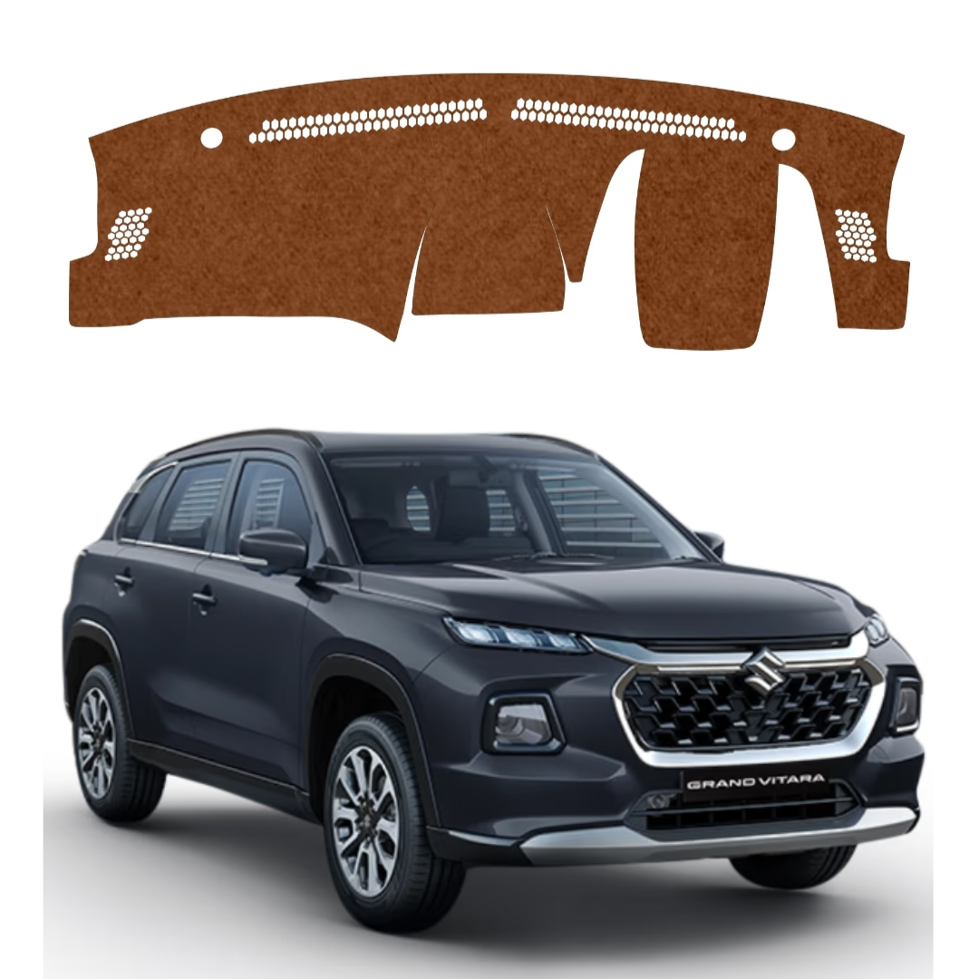 Lzzyride Car Dashboard Cover Mat For Maruti Suzuki Grand Vitara 2022 To 2026