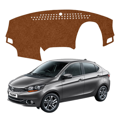 Lzzyride Car Dashboard Cover Mat For Tata Tigor 2017 To 2026