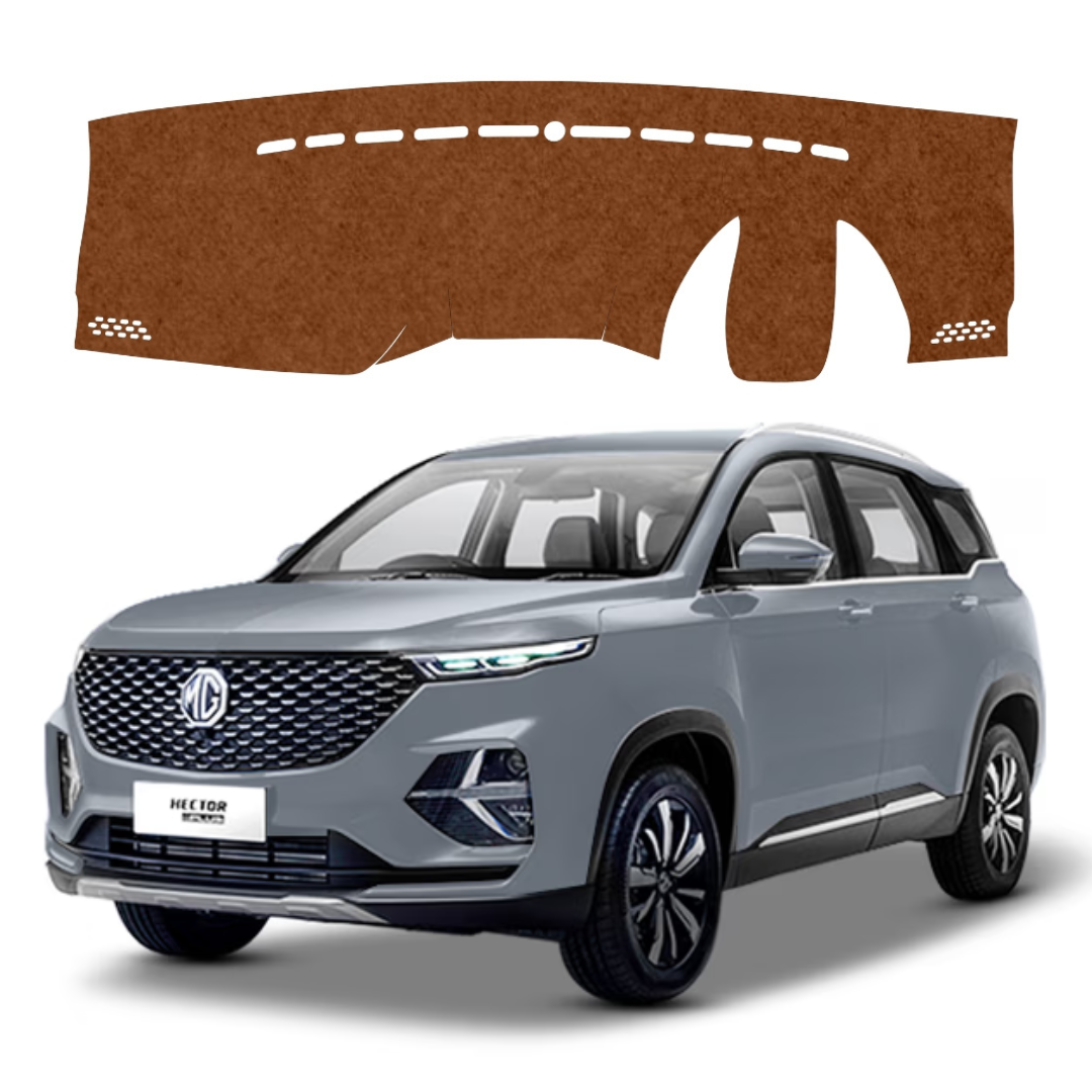Lzzyride Car Dashboard Cover Mat For MG Hector Plus 2019 To 2023