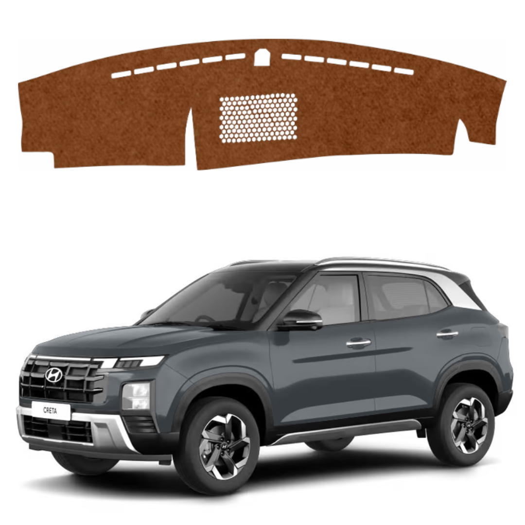 Lzzyride Car Dashboard Cover Mat For Hyundai Creta 2024 To 2026