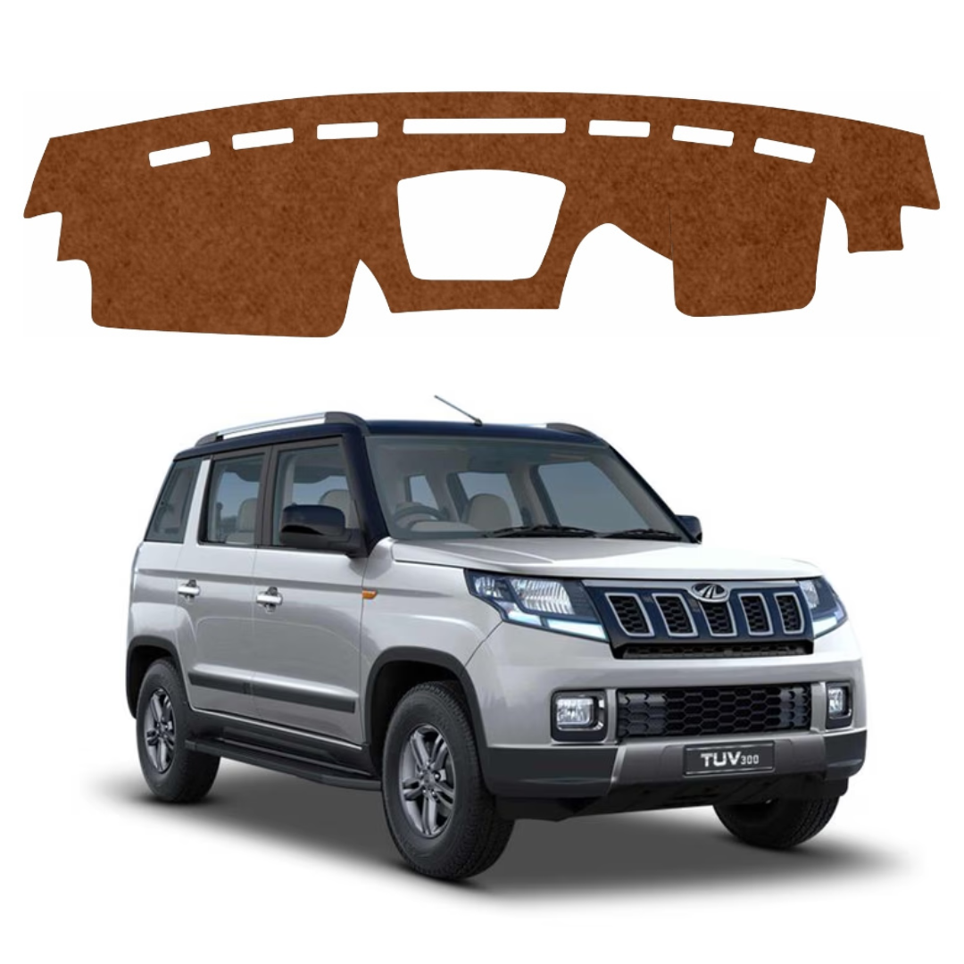 Lzzyride Car Dashboard Cover Mat For Mahindra TUV300 2015 To 2020