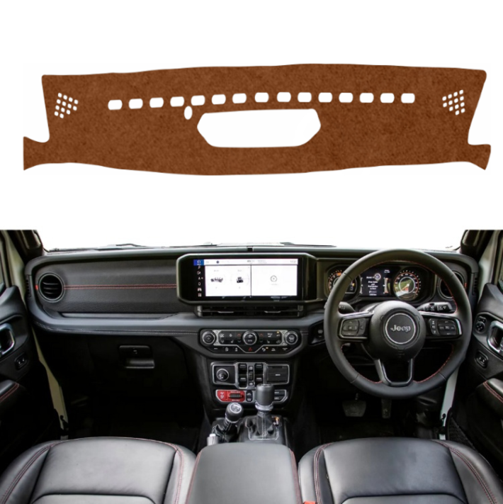 Lzzyride Car Dashboard Cover Mat For Jeep Wrangler 2025 To 2026