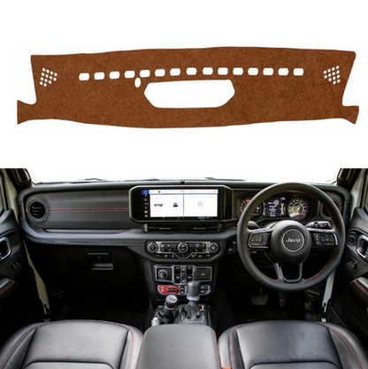 Lzzyride Car Dashboard Cover Mat For Jeep Wrangler 2025 To 2026