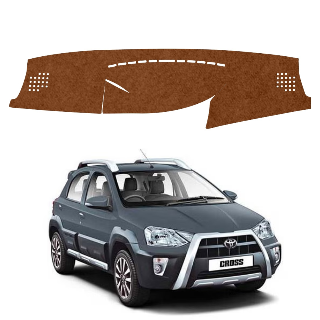 Lzzyride Car Dashboard Cover Mat For Toyota Etios Cross 2014 To 2020