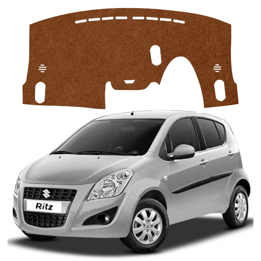 Lzzyride Car Dashboard Cover Mat For Maruti Suzuki Ritz 2009 to 2017