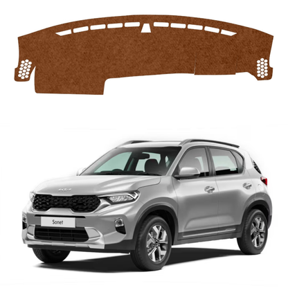 Lzzyride Car Dashboard Cover Mat For Kia Sonet 2020 To 2026