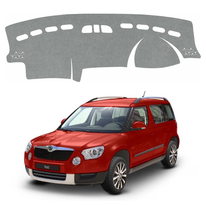 Lzzyride Car Dashboard Cover Mat For Skoda Yeti 2010 To 2014