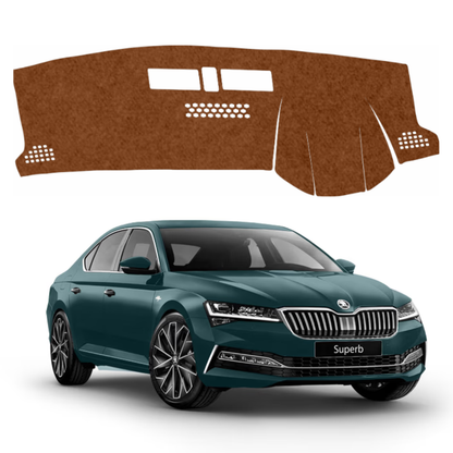 Lzzyride Car Dashboard Cover Mat For Skoda Superb 2016 To 2023