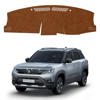 Lzzyride Car Dashboard Cover Mat For Maruti Suzuki Brezza 2022 To 2026