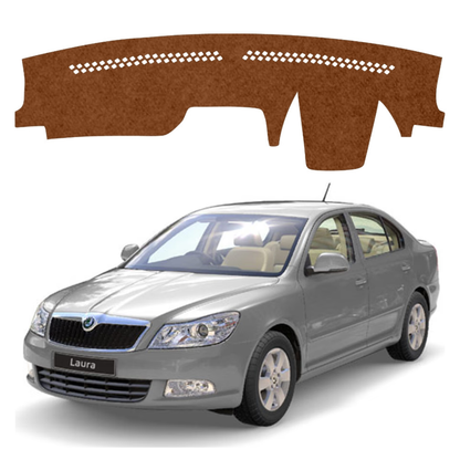 Lzzyride Car Dashboard Cover Mat For Skoda Laura 2005 To 2015