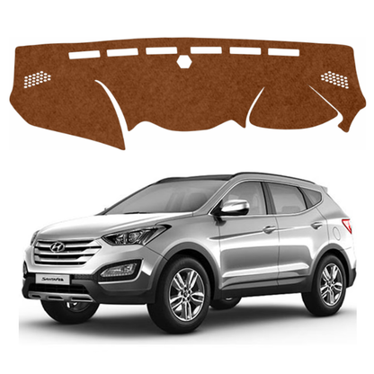 Lzzyride Car Dashboard Cover Mat For Hyundai Santa Fe 2013 To 2018