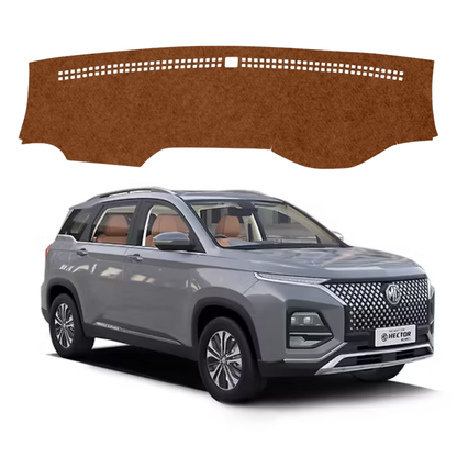 Lzzyride Car Dashboard Cover Mat For MG Hector Plus 2023 To 2026