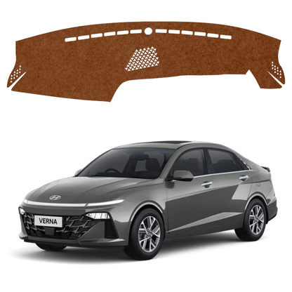 Lzzyride Car Dashboard Cover Mat For Hyundai Verna 2023 To 2026