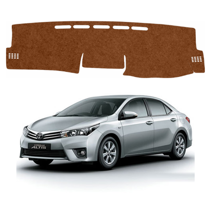 Lzzyride Car Dashboard Cover Mat For Toyota Corolla Altis 2008 To 2013