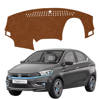 Lzzyride Car Dashboard Cover Mat For Tata Tigor EV 2021 To 2026