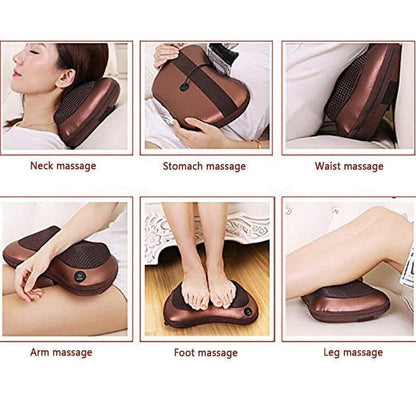 Body Massager Pillow with 8 Kneading Balls & Infrared Heat Therapy | LzzyRide
