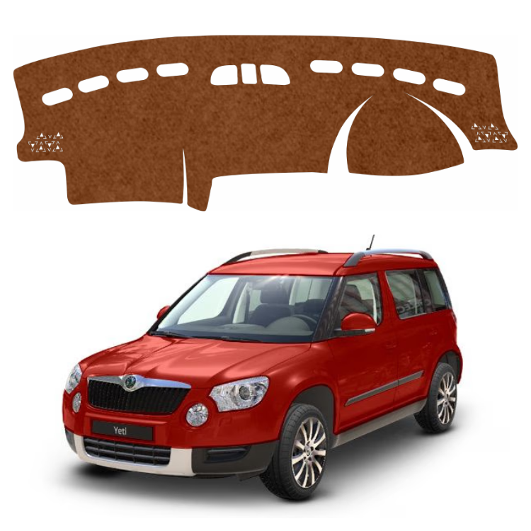 Lzzyride Car Dashboard Cover Mat For Skoda Yeti 2010 To 2014
