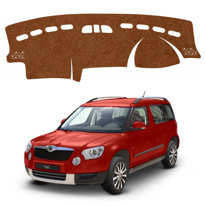 Lzzyride Car Dashboard Cover Mat For Skoda Yeti 2010 To 2014