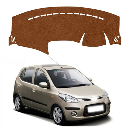 Lzzyride Car Dashboard Cover Mat For Hyundai i10 2007 To 2013