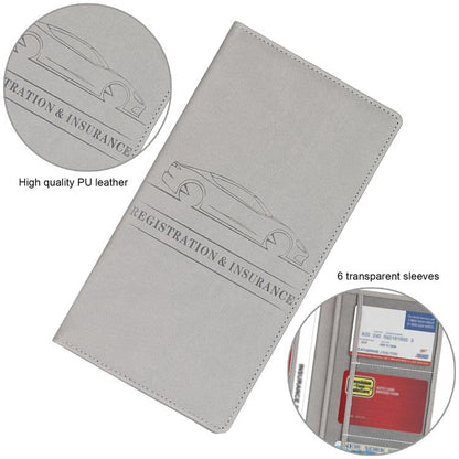 LzzyRide Car Registration & Insurance Card Holder – Vehicle Document Organizer with Magnetic Buckle