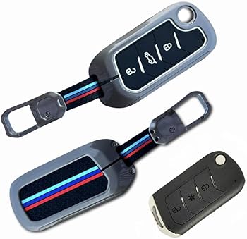 LzzyRide Premium Metal Key Cover Compatible with Mahindra XUV 3X0 Smart Key | 360° Full Protection | Zinc Alloy Luxury Key Case