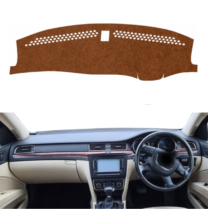 Lzzyride Car Dashboard Cover Mat For Skoda Superb 2009 To 2016
