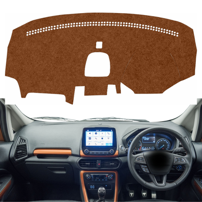 Lzzyride Car Dashboard Cover Mat For Ford EcoSport 2017 To 2022