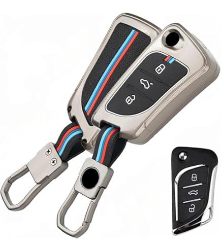 LzzyRide Premium Metal Key Cover Compatible with Lexus LX Smart Key | 360° Full Protection | Zinc Alloy Luxury Key Case