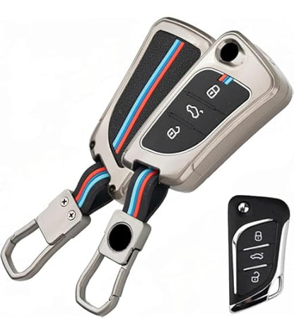LzzyRide Premium Metal Key Cover Compatible with Lexus LX Smart Key | 360° Full Protection | Zinc Alloy Luxury Key Case