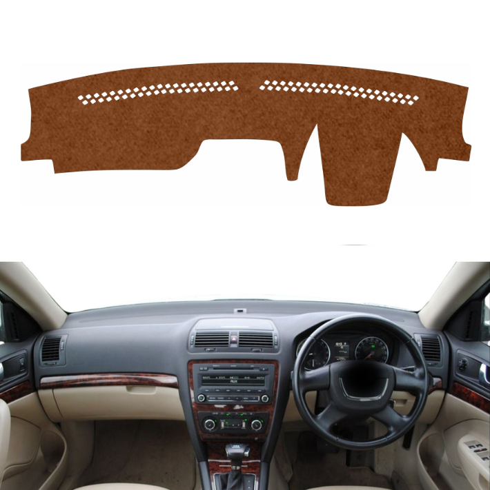 Lzzyride Car Dashboard Cover Mat For Skoda Laura 2005 To 2015