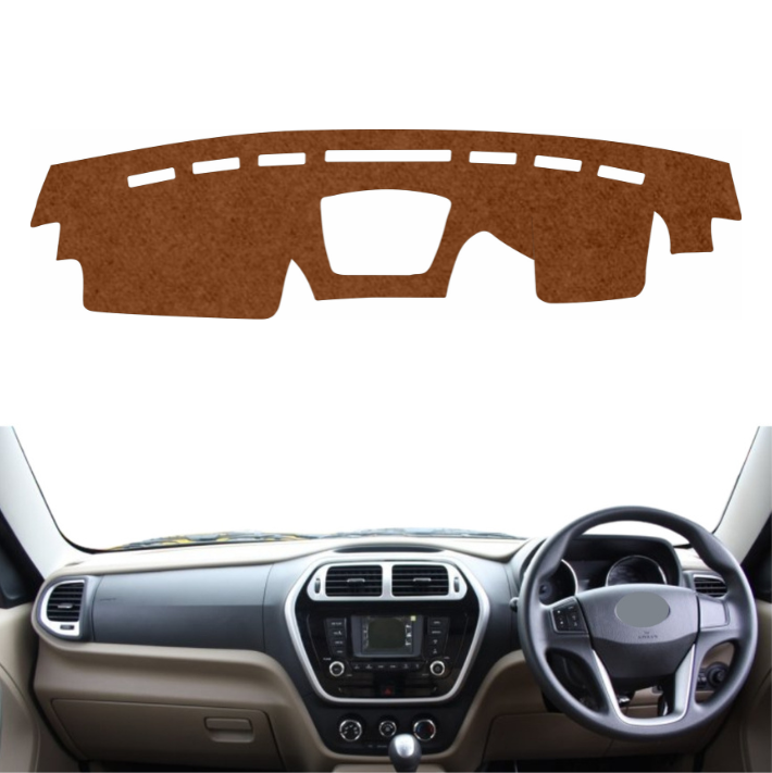 Lzzyride Car Dashboard Cover Mat For Mahindra TUV300 2015 To 2020