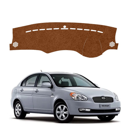 Lzzyride Car Dashboard Cover Mat For Hyundai Verna 2006 To 2011