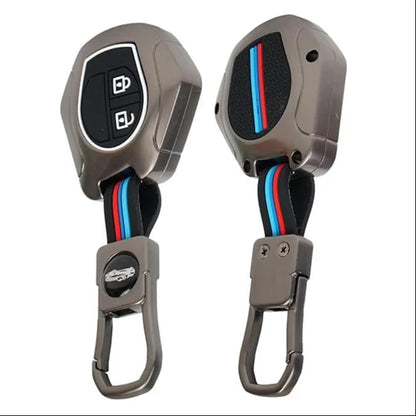 LzzyRide Premium Metal Key Cover Compatible with Maruti Suzuki Dzire Smart Key | 360° Full Protection | Zinc Alloy Luxury Key Case
