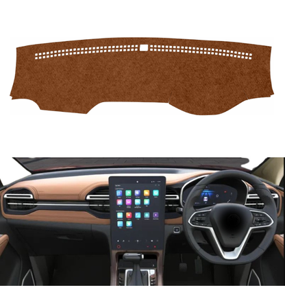 Lzzyride Car Dashboard Cover Mat For MG Hector Plus 2023 To 2026