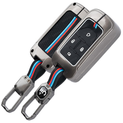 LzzyRide Premium Metal Key Cover Compatible with VinFast VF6 Smart Key | 360° Full Protection | Zinc Alloy Luxury Key Case